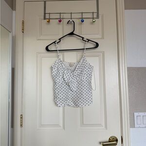 White Polka Dot Tank Top